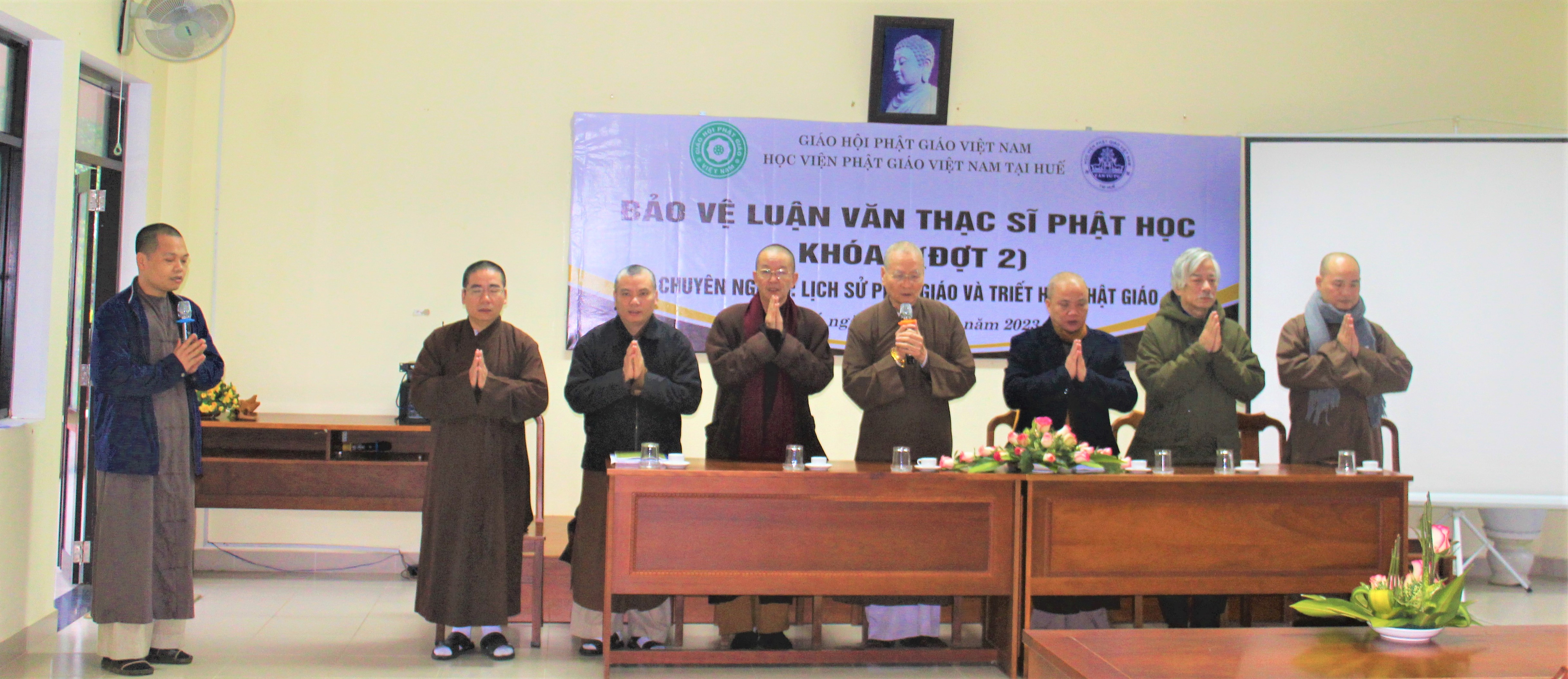 Bảo vệ Luận văn Tốt nghiệp Thạc sĩ khoá I (đợt 2) tại Học viện PGVN tại Huế